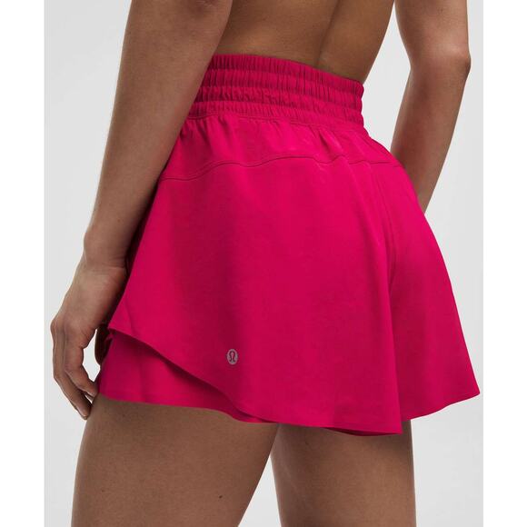 Lululemon Shake It Out High-Rise Running Short 2.5" Pink Dragonfruit Sz XXXS NWT - Picture 2 of 12
